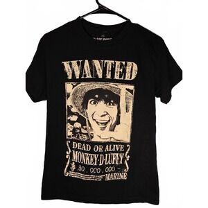 Wanted‎ Monkey D. Luffy Graphic T-Shirt Size Small Unisex